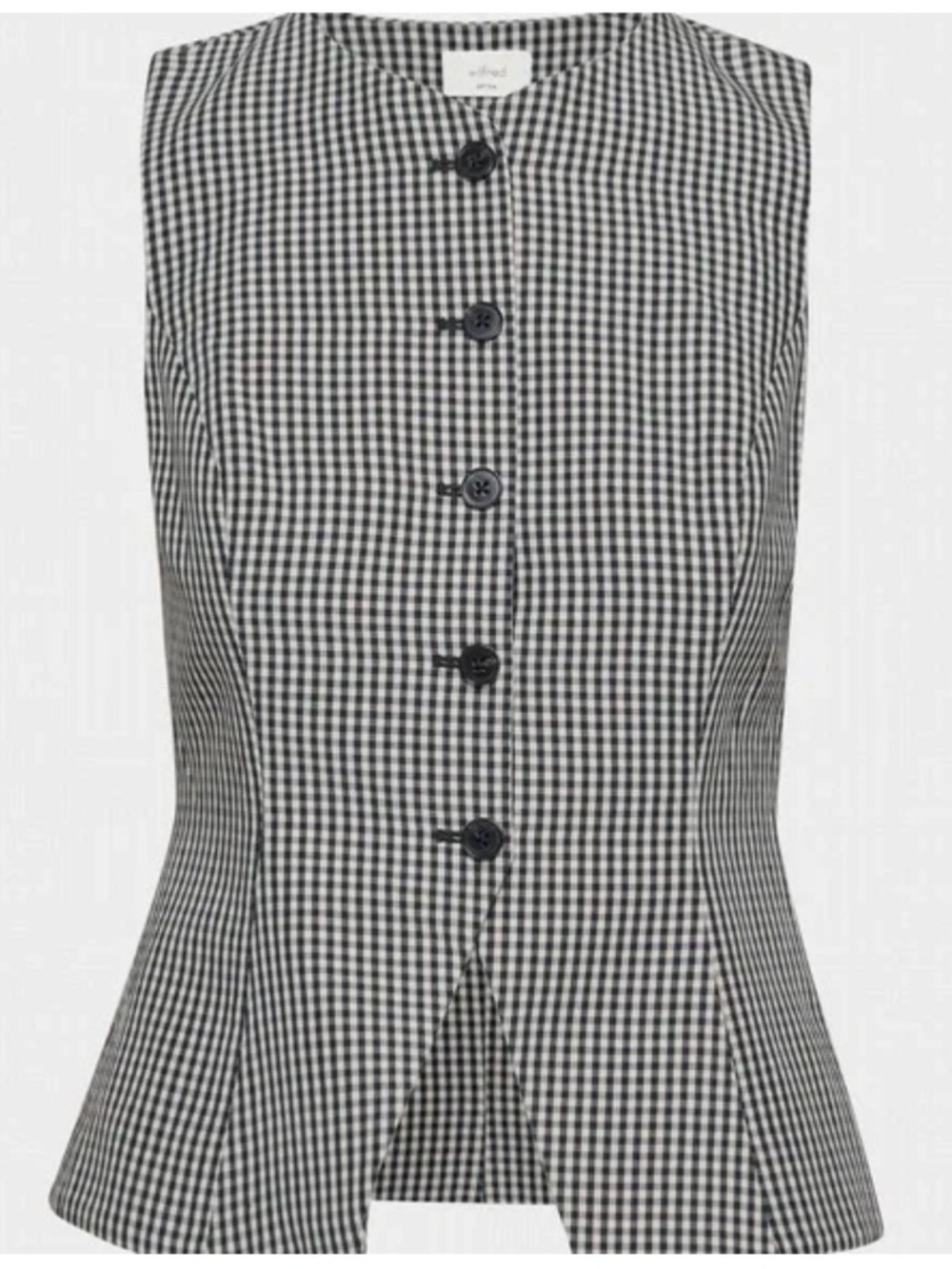 Aritzia Wilfred Regal Vest - Gingham